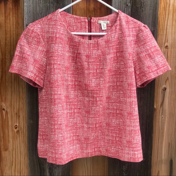 mercer & madison Tops - Mercer & Madison Red/White Short Sleeve Top